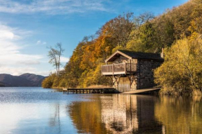 Duke of Portland Boathouse on the shore of Lake Ullswater ideal for a romantic break